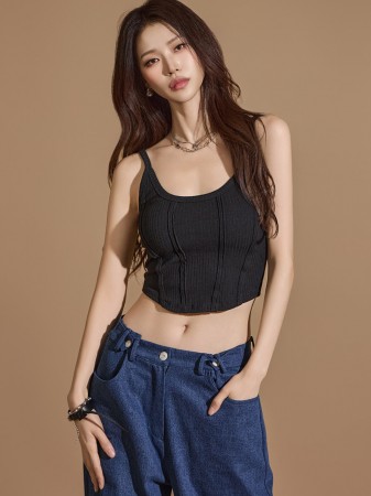 E3520 Slim Sleeveless Top Korea