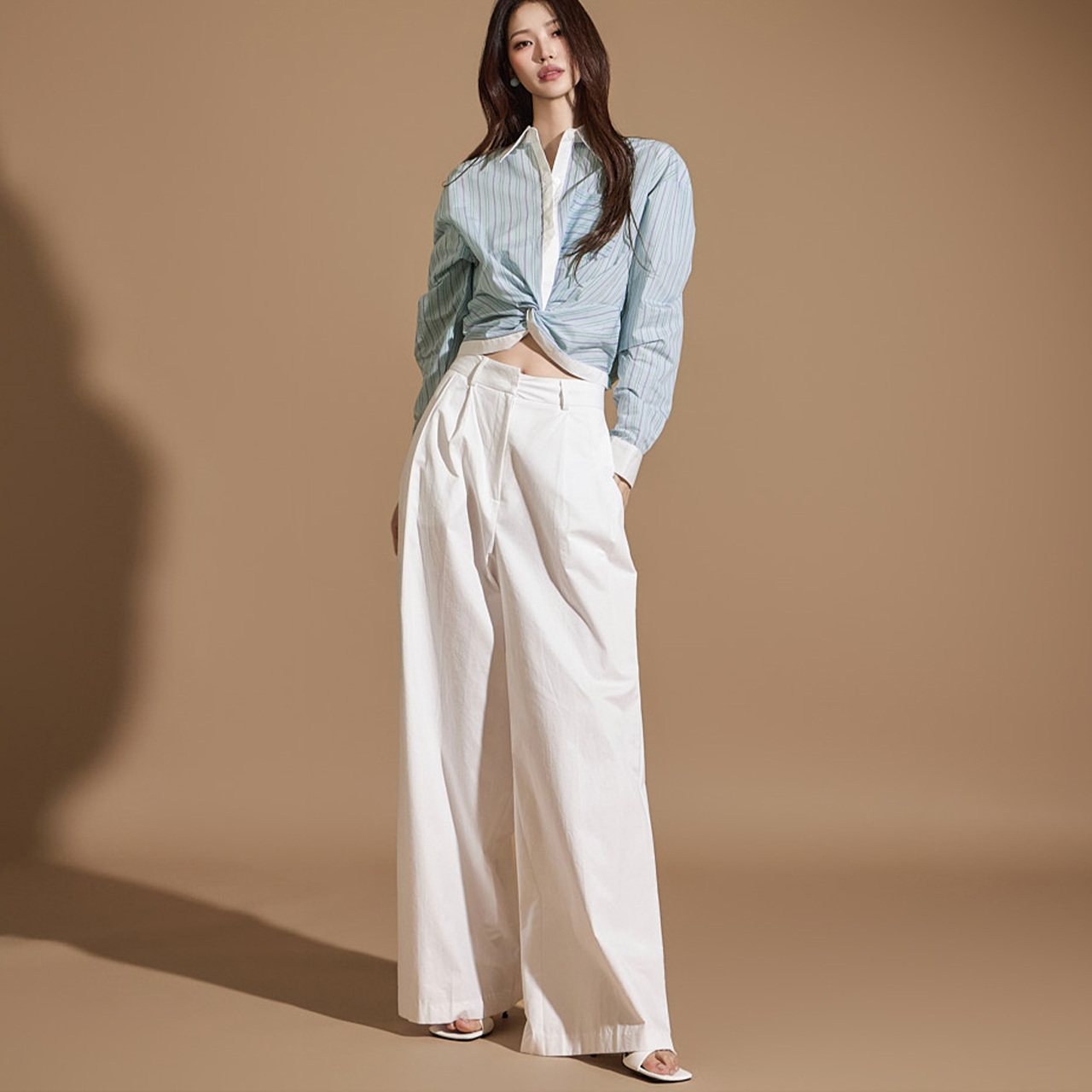 P3195 Wide Chino Pants Korea