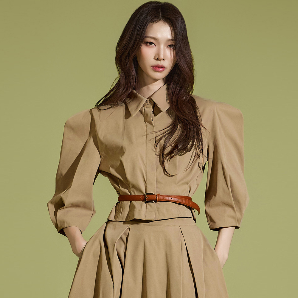 S662 Puff Sleeve Shirt Korea