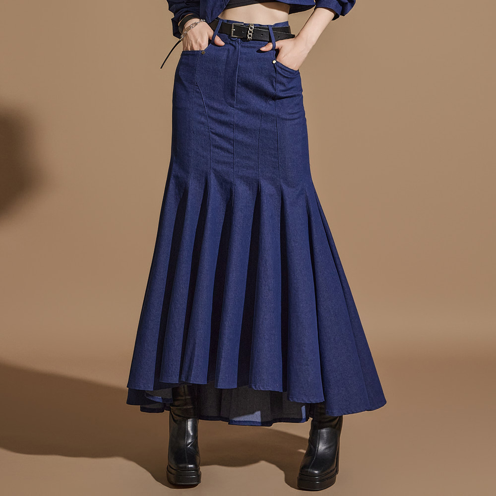 SK2798 Denim Skirt Korea