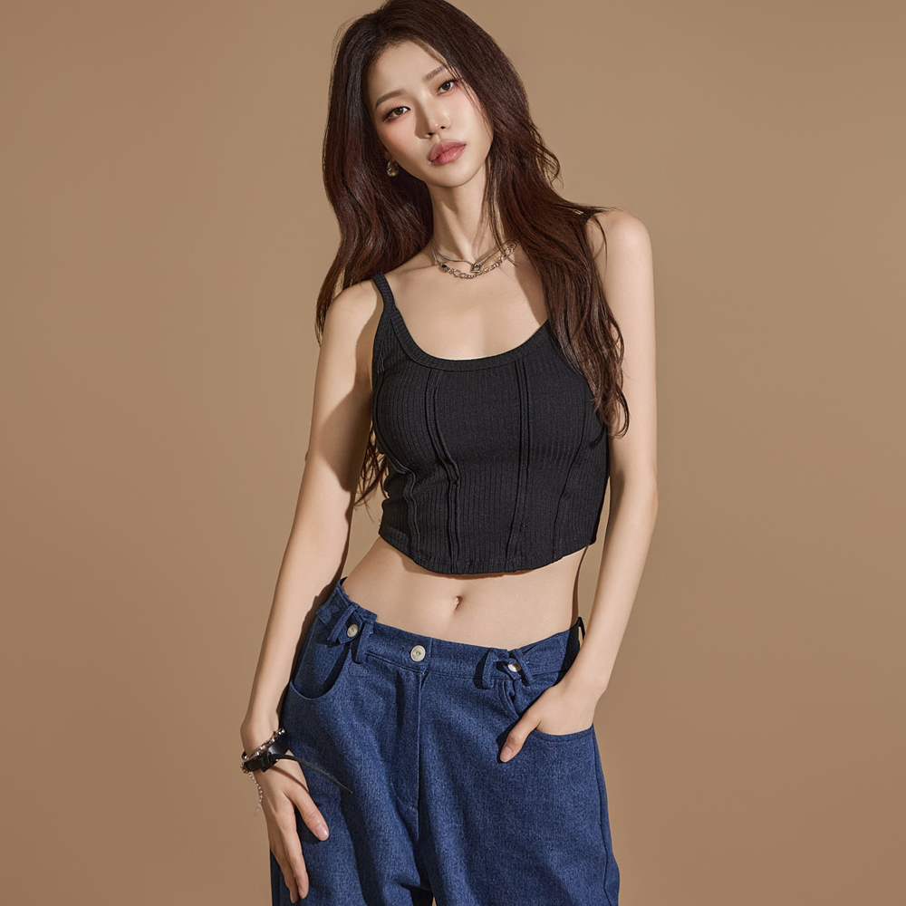 E3520 Slim Sleeveless Top Korea