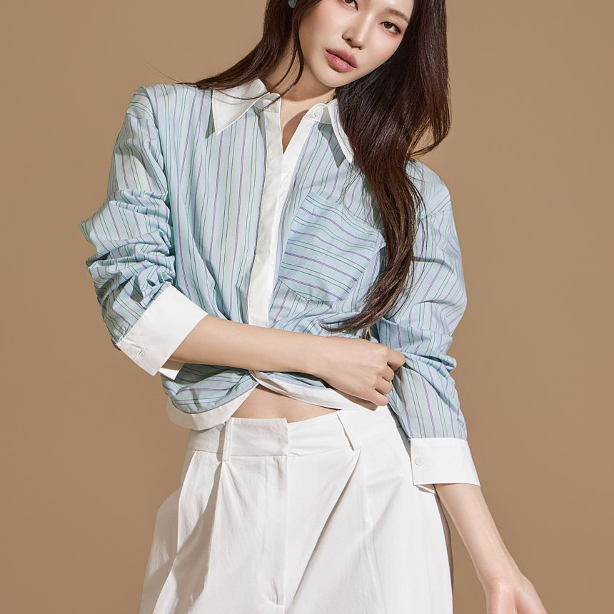 S667 Twist Shirt Korea