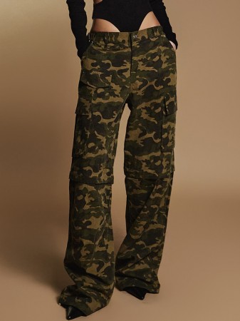 P3250 Military Pattern Multi-way Pants Korea