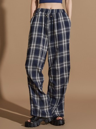 P3244 Plaid Pants Korea