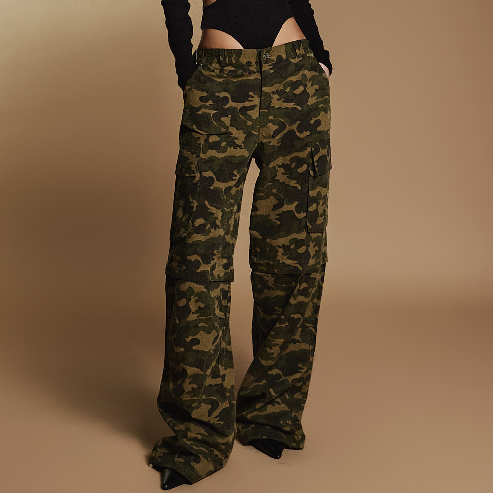 P3250 Military Pattern Multi-way Pants Korea