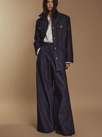 TP1940 Denim Jacket and Slacks Set Korea