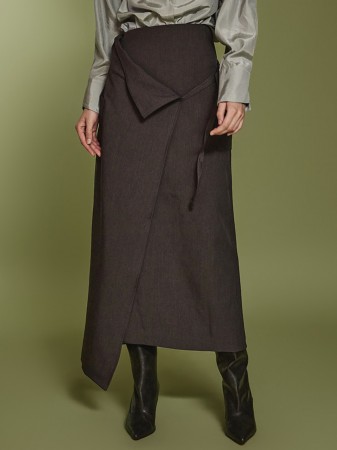 SK2808 Belted Cargo Skirt Korea