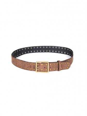 AT-509 Suede Studded Belt Korea