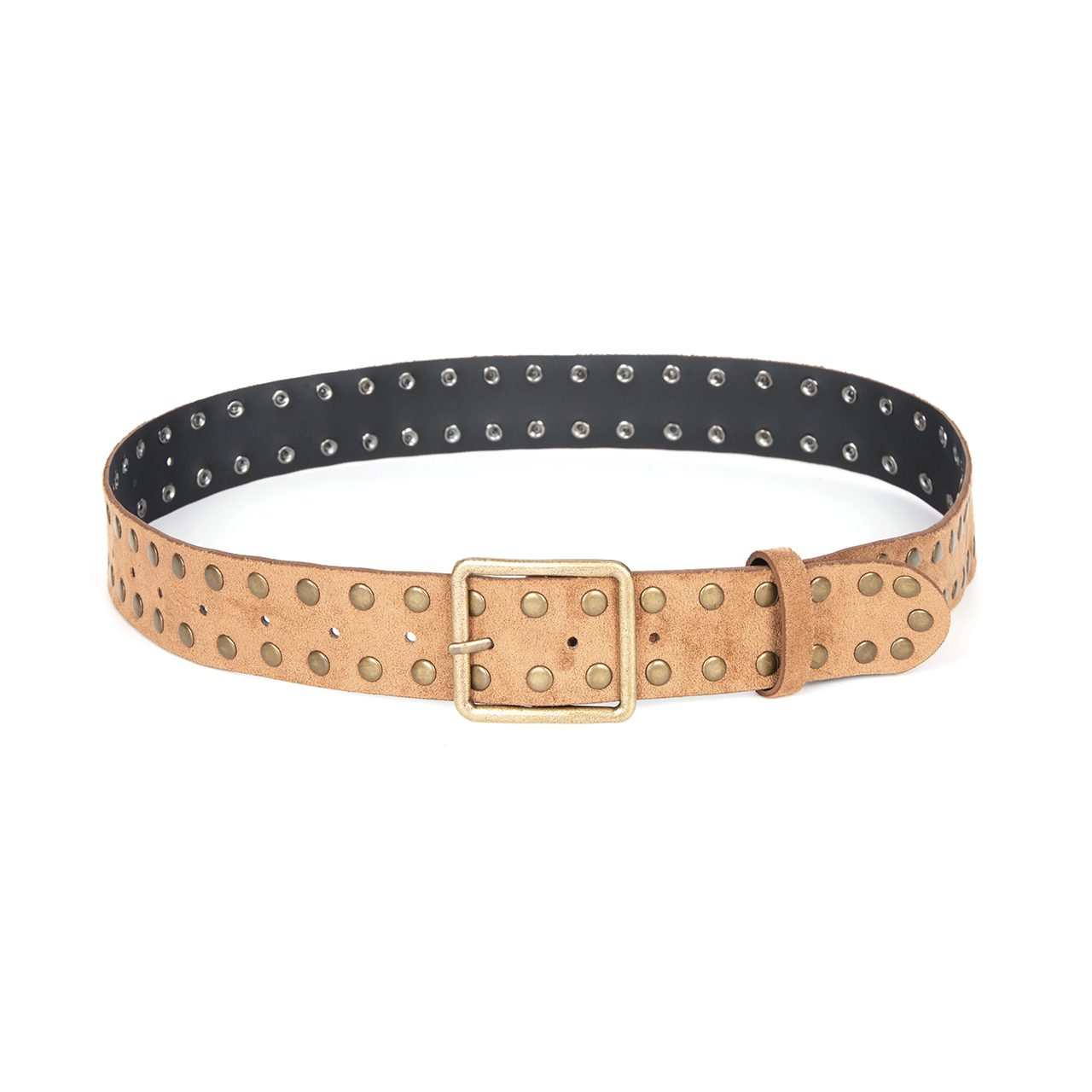 AT-509 Suede Studded Belt Korea