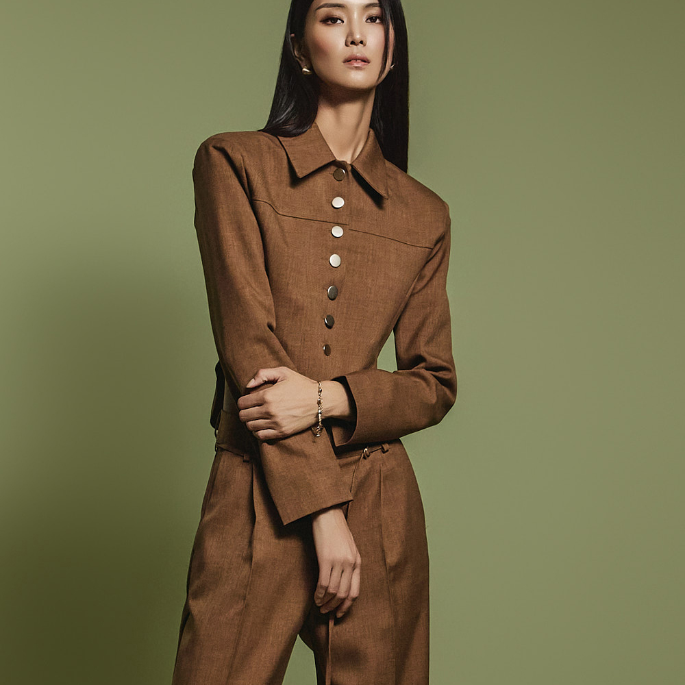 SU006 Belted Suit Korea