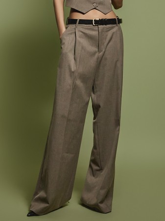 P3266 Pintuck Slacks Korea