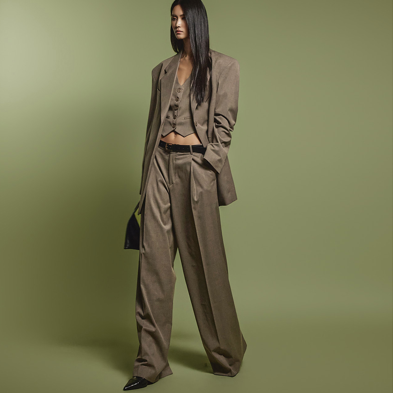 TP1947 Jacket Vest and Slacks Set Korea