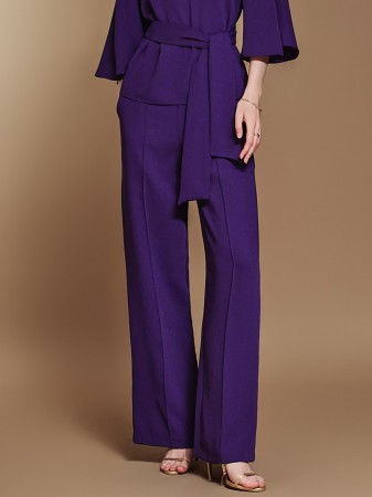 P3256 Pintuck Wide Slacks Korea